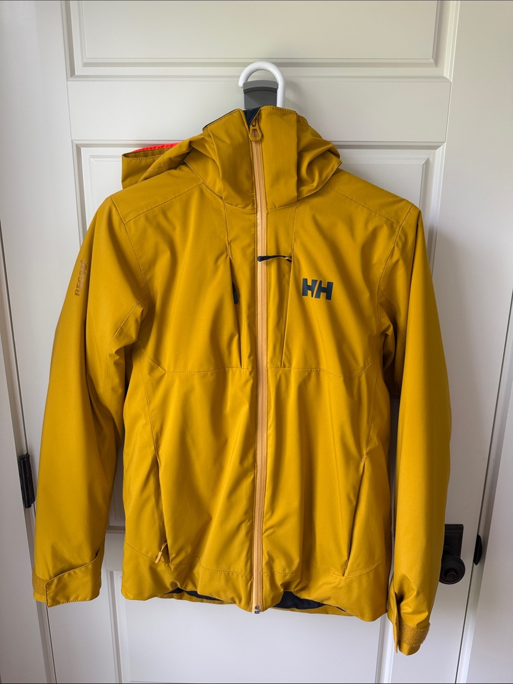 Helly Hansen Kids Mustard Hooded Raincoat - Yellow